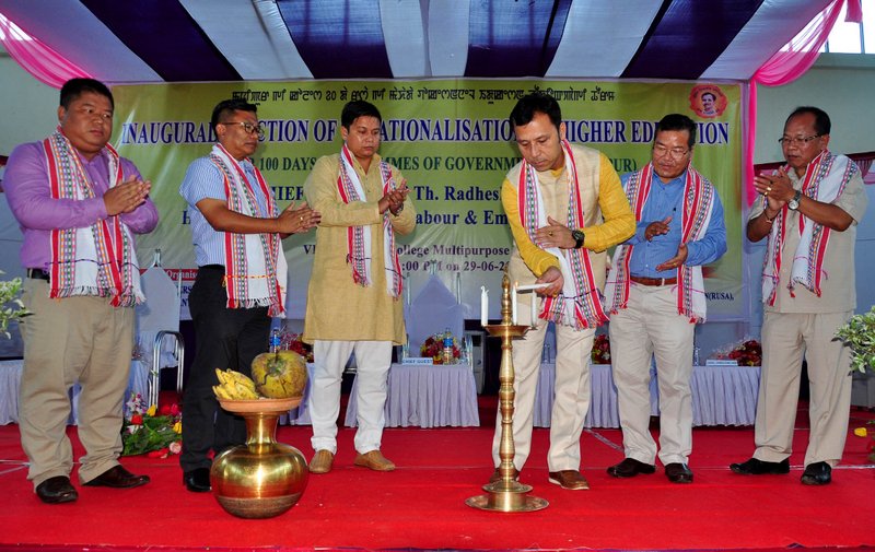Edn Minister at DM College 3.jpg